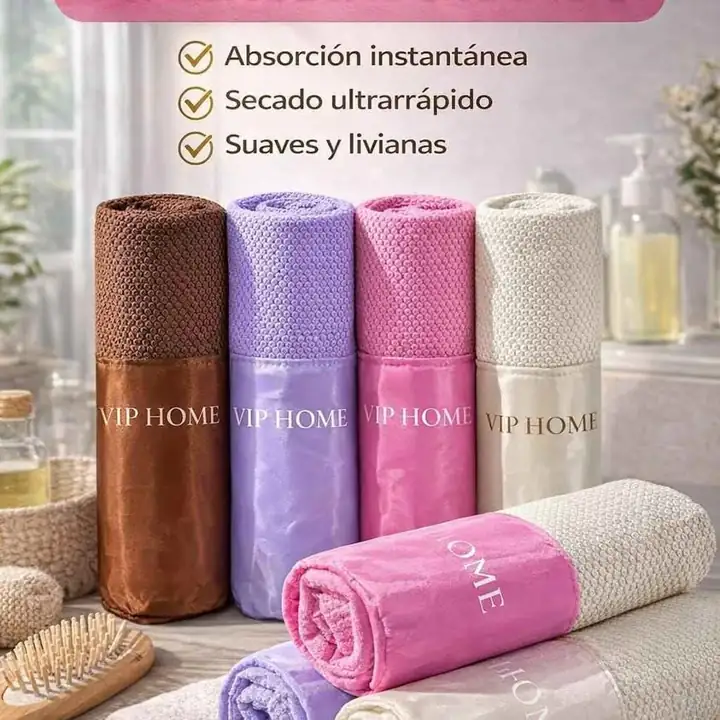Toalla secado rapido vip home manucha
