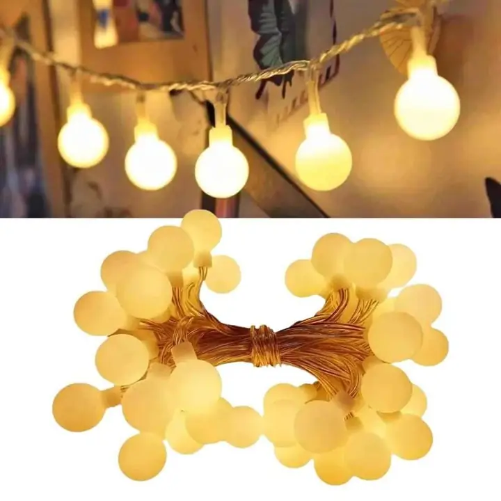 Cortina de luces LED bola de 3 metros con 20 luces
