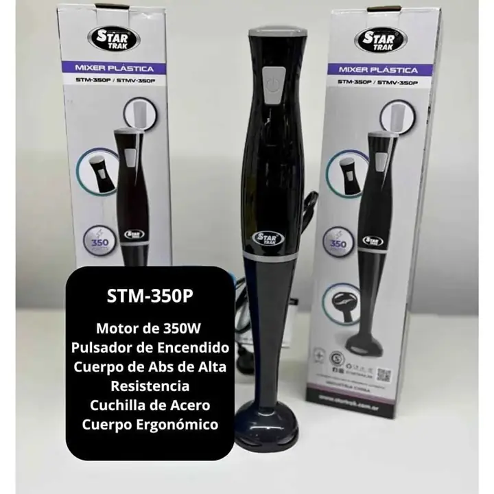 Minipimer plastica star trak 350W