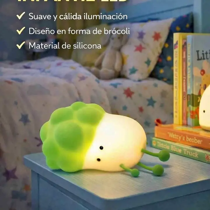 Velador infantil brocoli touch LED