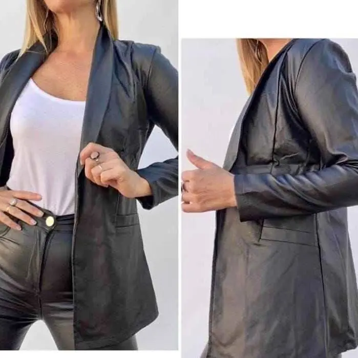 Blazer engomado largo