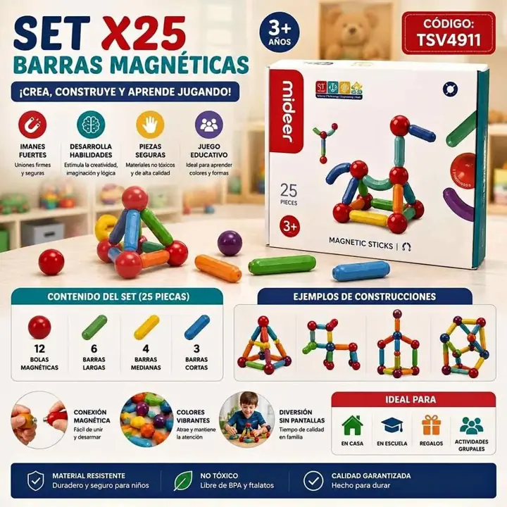 Set X25 barras magneticas