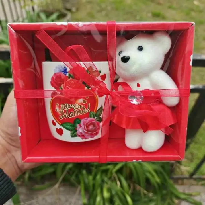 Taza con peluche dia de la madre
