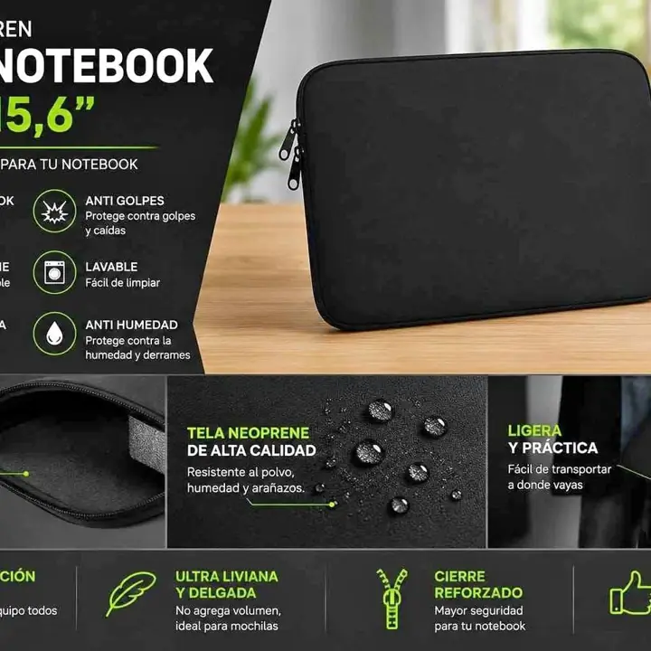 Funda para notebook 14" a 15,6" neopren