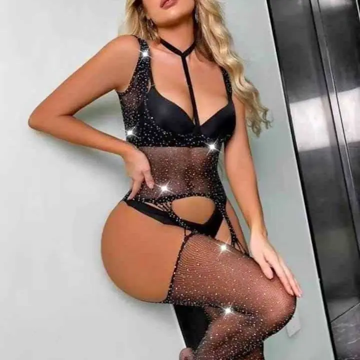 Catsuit strass
