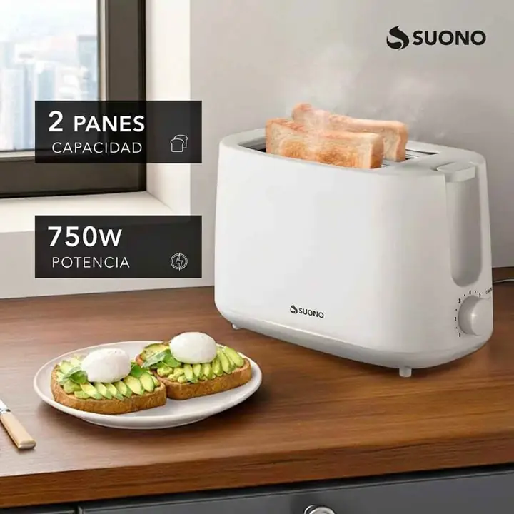 Tostadora electrica blanca suono