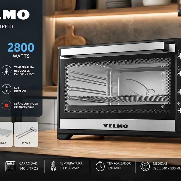 Horno electrico 140 lts yelmo