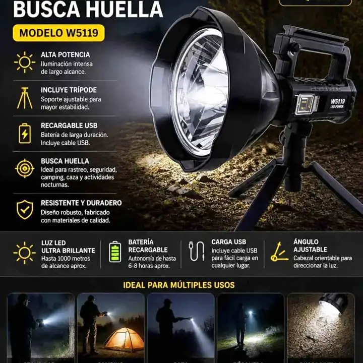 Reflector linterna USB