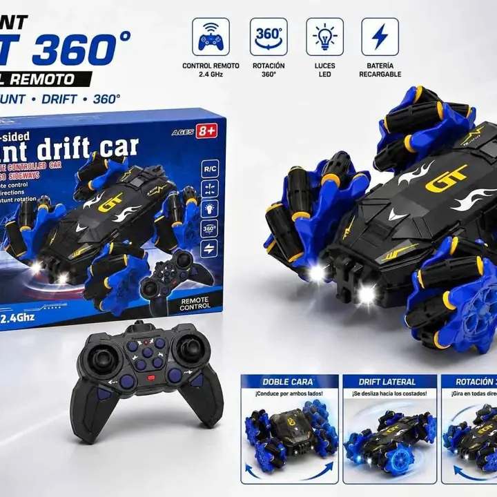 Auto stunt drift 360 con control