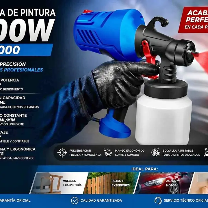 Pistola de pintura 400W regulable