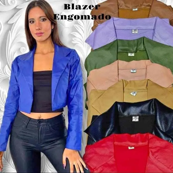 Blazer engomado corto