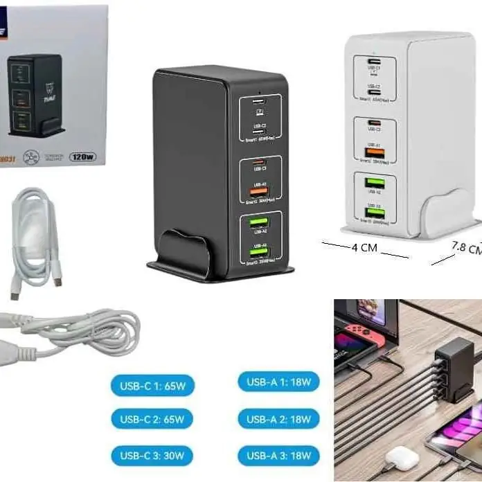 Estacion de carga alta potencia 120W