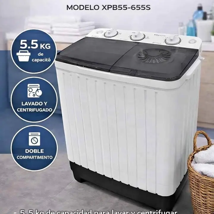 Lavarropas semiautomatico 5 KG Kanji