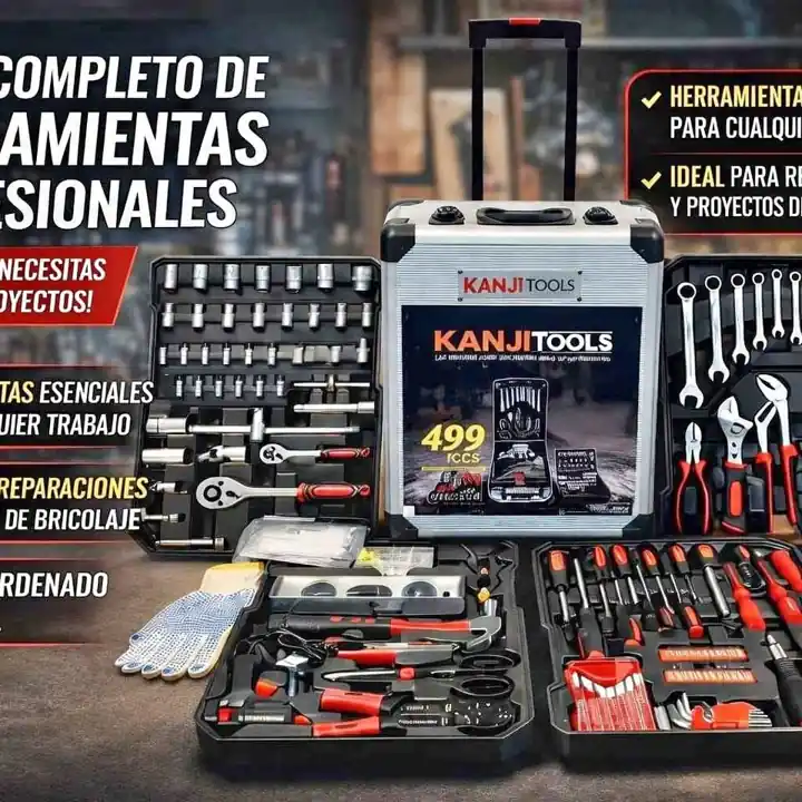 Kit de herramientas 499 en 1 maletin Kanji L