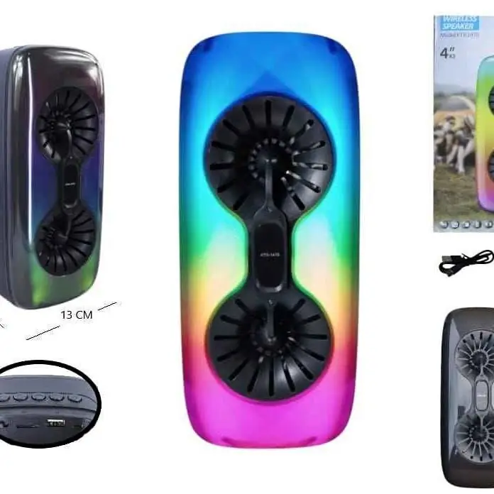 Parlante inalambrico BT/FM USB/SD 4 plg