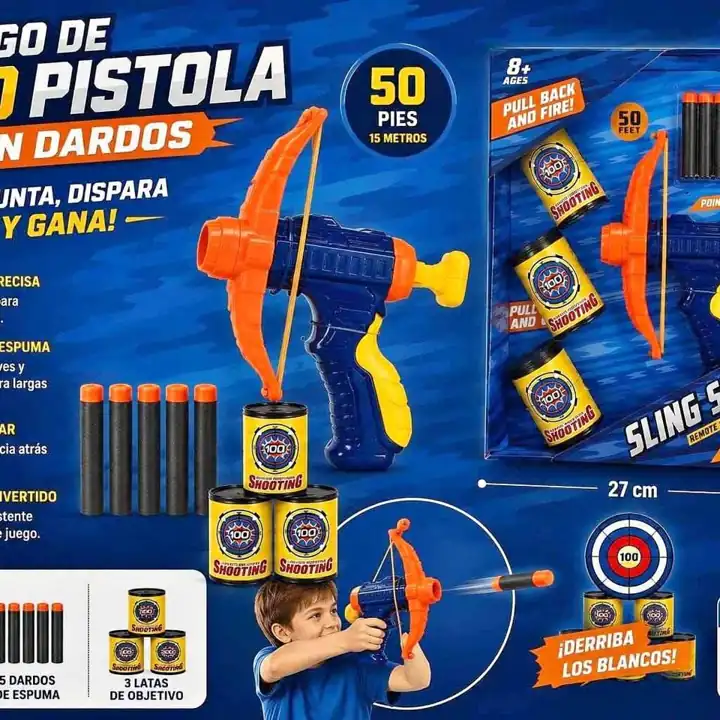 Juego de arco pistola C/dardos