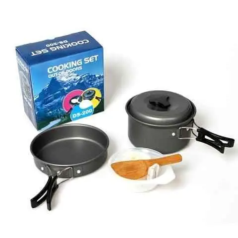 Set de ollas para camping