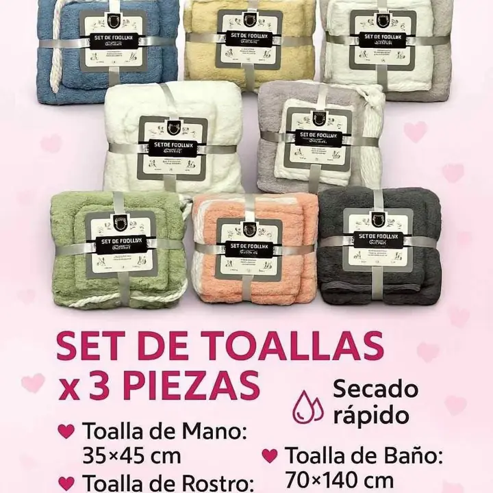 Set de toallas X3