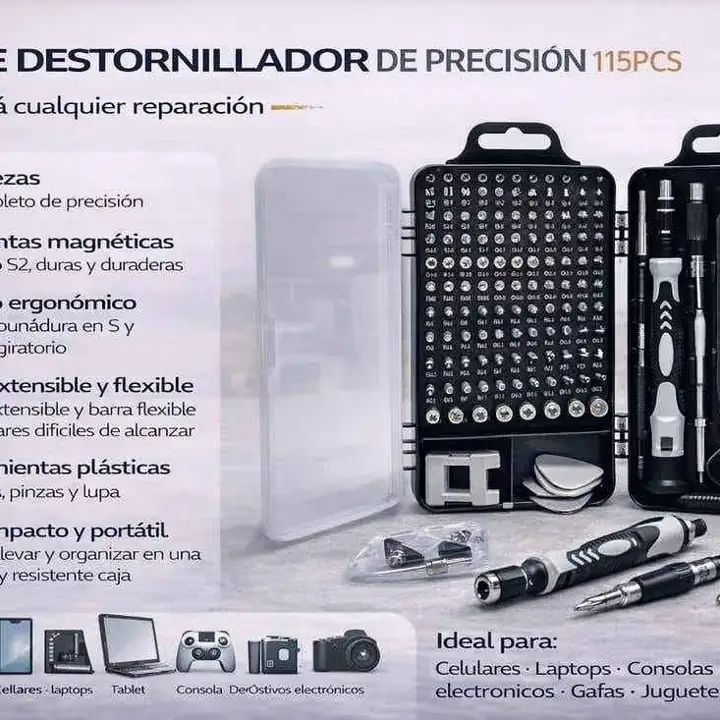 Kit destornillador precision 115 PS