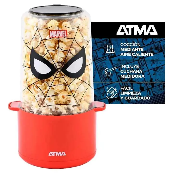 Pochoclera electrica spiderman Atma