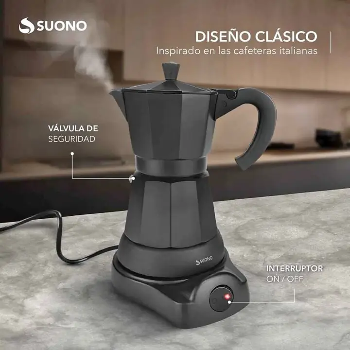 Cafetera electrica italiana suono
