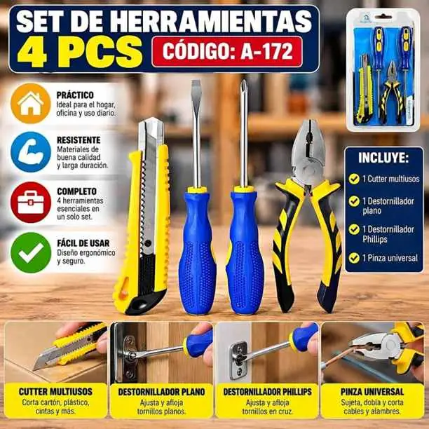 Set de herramientas 4PCS