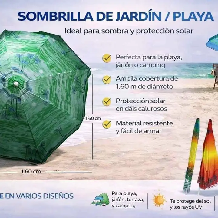 Sombrilla de jardin/playa