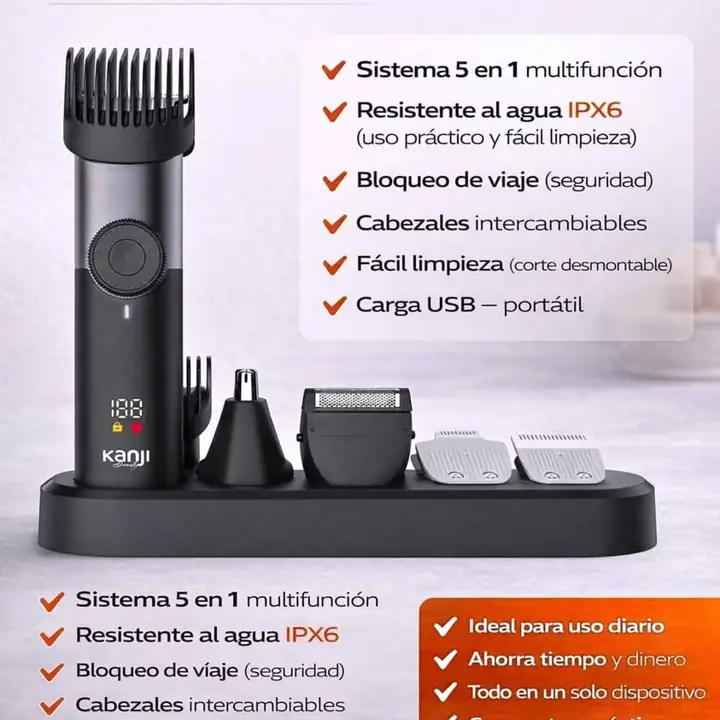 Cortadora de pelo 5 en 1 - Kanji