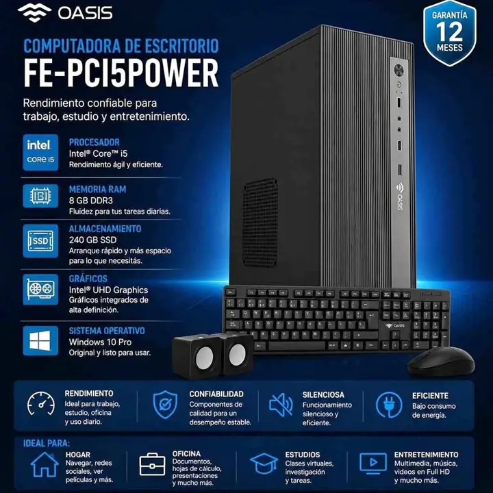 Kit PC intel I3 240GB SSD - 8GB RAM - win 10 pro