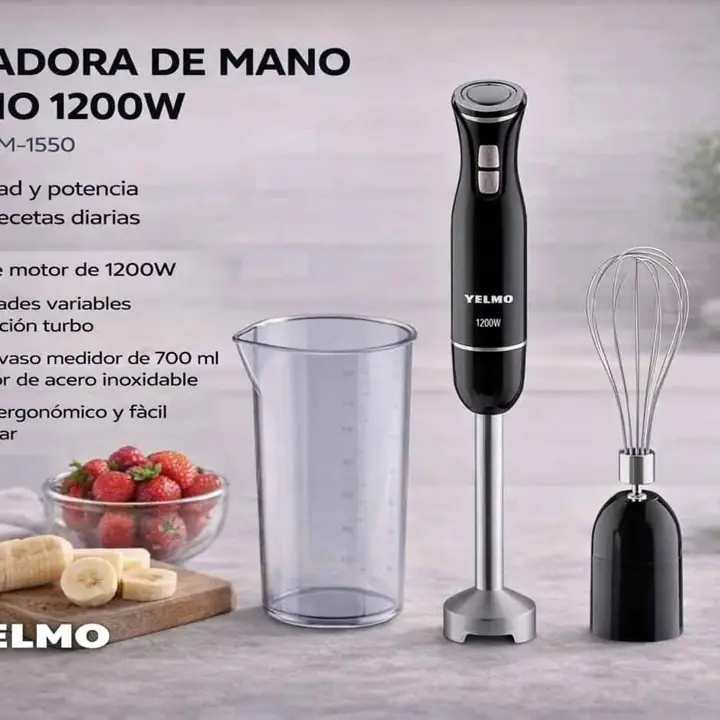 Licuadora de mano mixer minipimer yelmo
