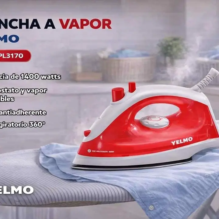 Plancha a vapor yelmo 1400W