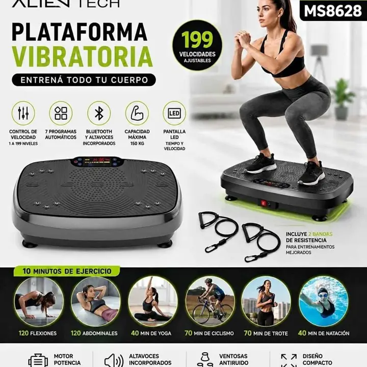 Plataforma ejercicio vibratoria tipo pilates
