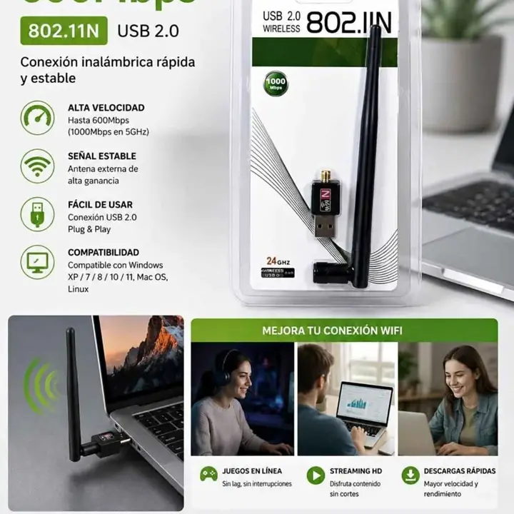 Antena WiFi 600MPS 802.11N