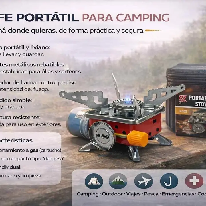 Anafe portatil camping