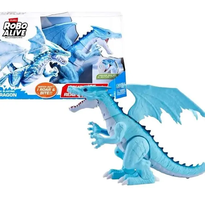 Dragón de hielo c/sonido y movimientos -Zur