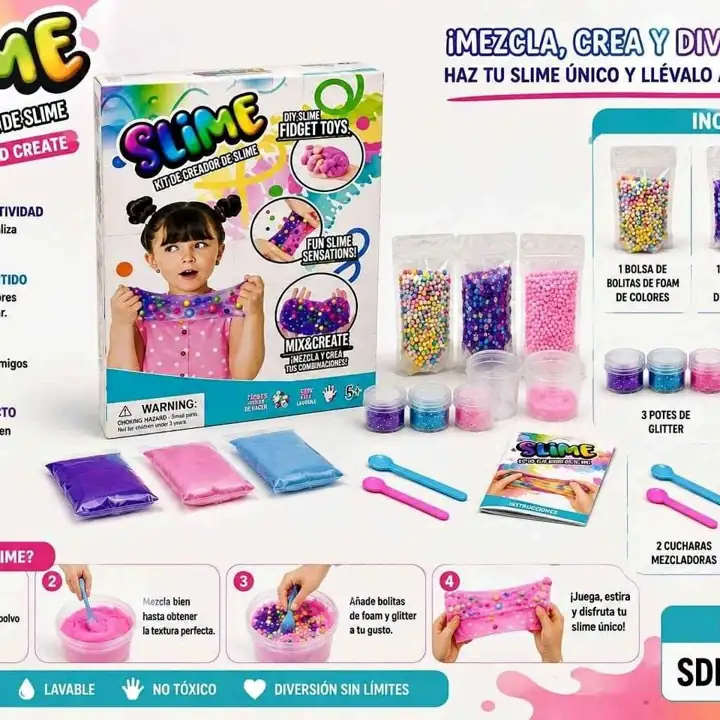 Kit slime DIY - mix and create