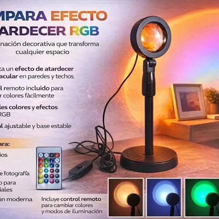 Lampara sunset de sol LED