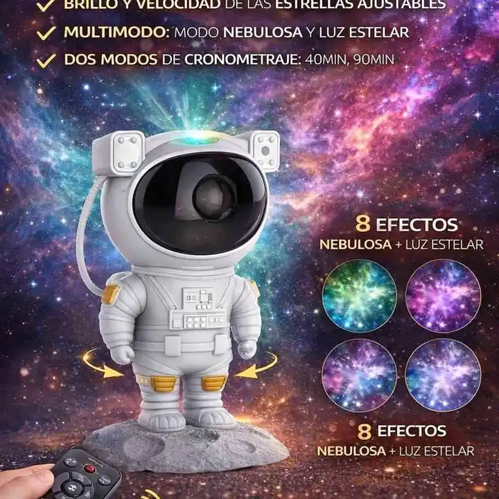 Proyector astronauta galaxia sin parlante
