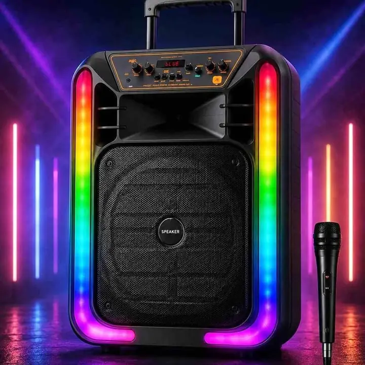 Parlante bluetooth 12" RGB con microfono