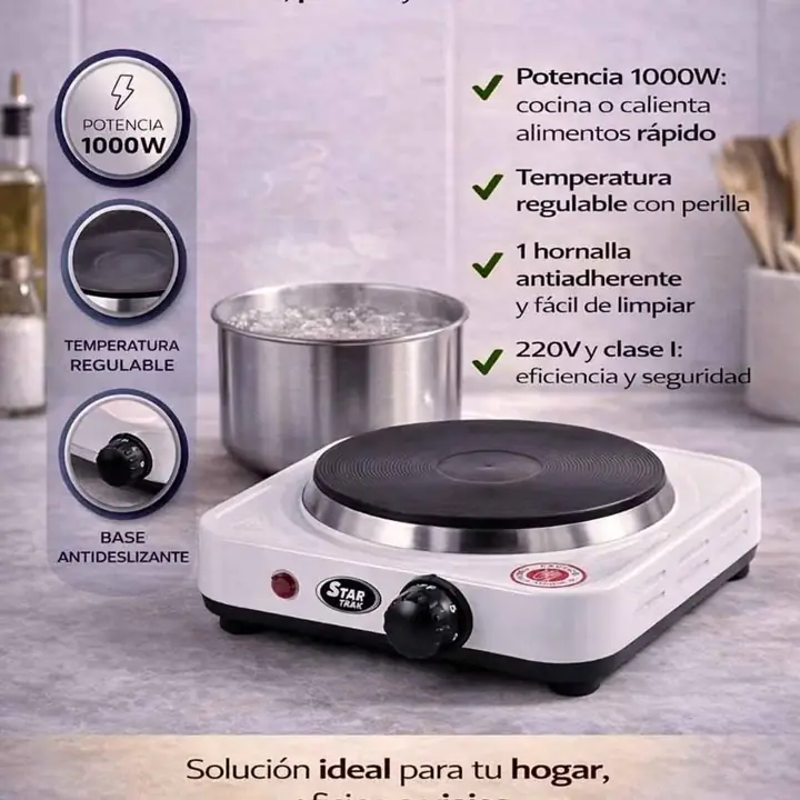 Anafe simple con resistensia de alambre star trak