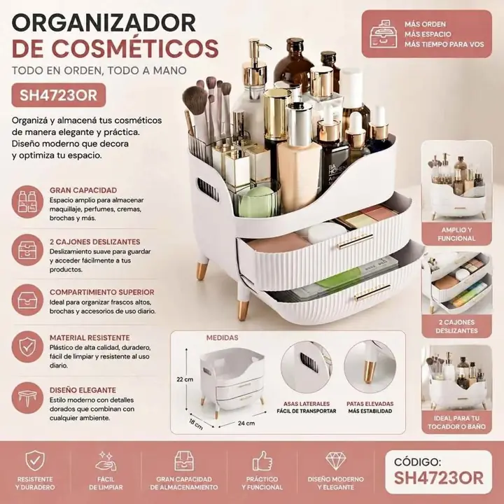 Organizador de cosmeticos