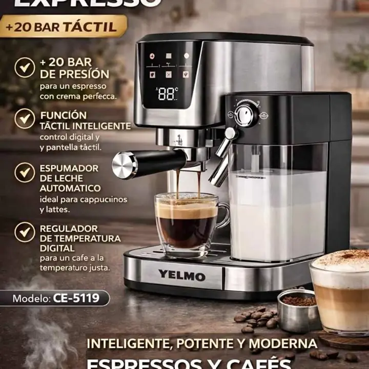 Cafetera expresso yelmo 20BAR tactil