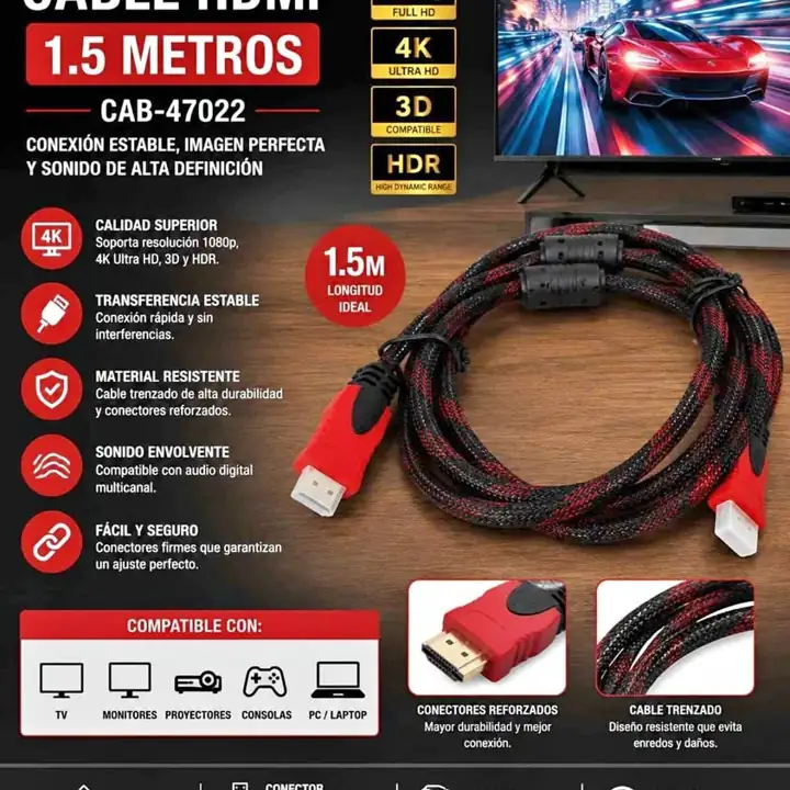 Cable HDMI 1,5 mts