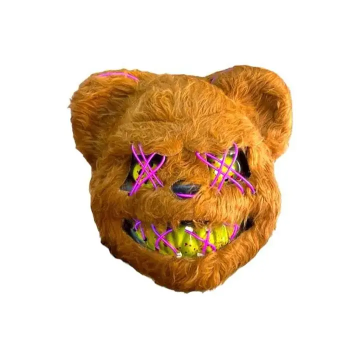 Máscara de oso con luz