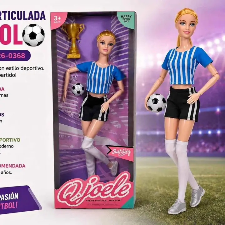 Muneca articulada futbol