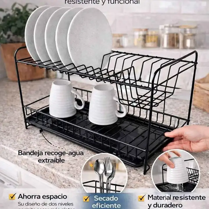 Seca platos escurridor para 13 platos