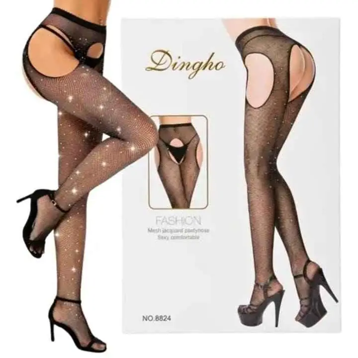 Panty strass con abertura