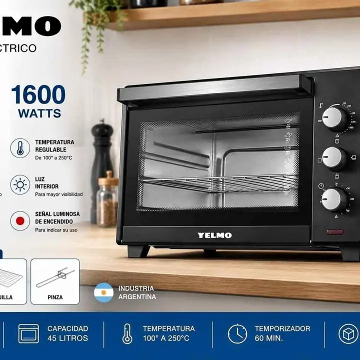 Horno electrico 45 lts yelmo