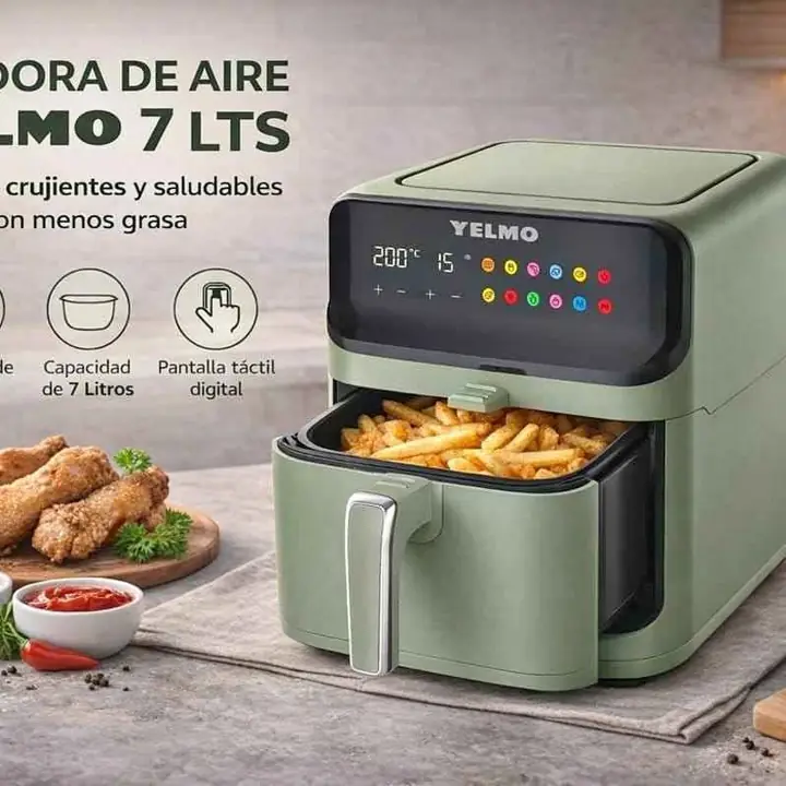 Freidora de aire 7 lts - yelmo