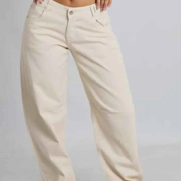 Jean baggy con o sin regulador beige
